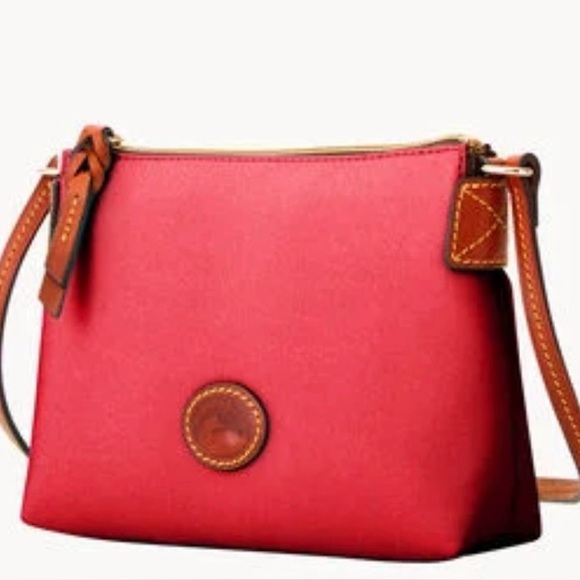 Dooney & Bourke red Nylon Crossbody Pouchette - Picture 4 of 16